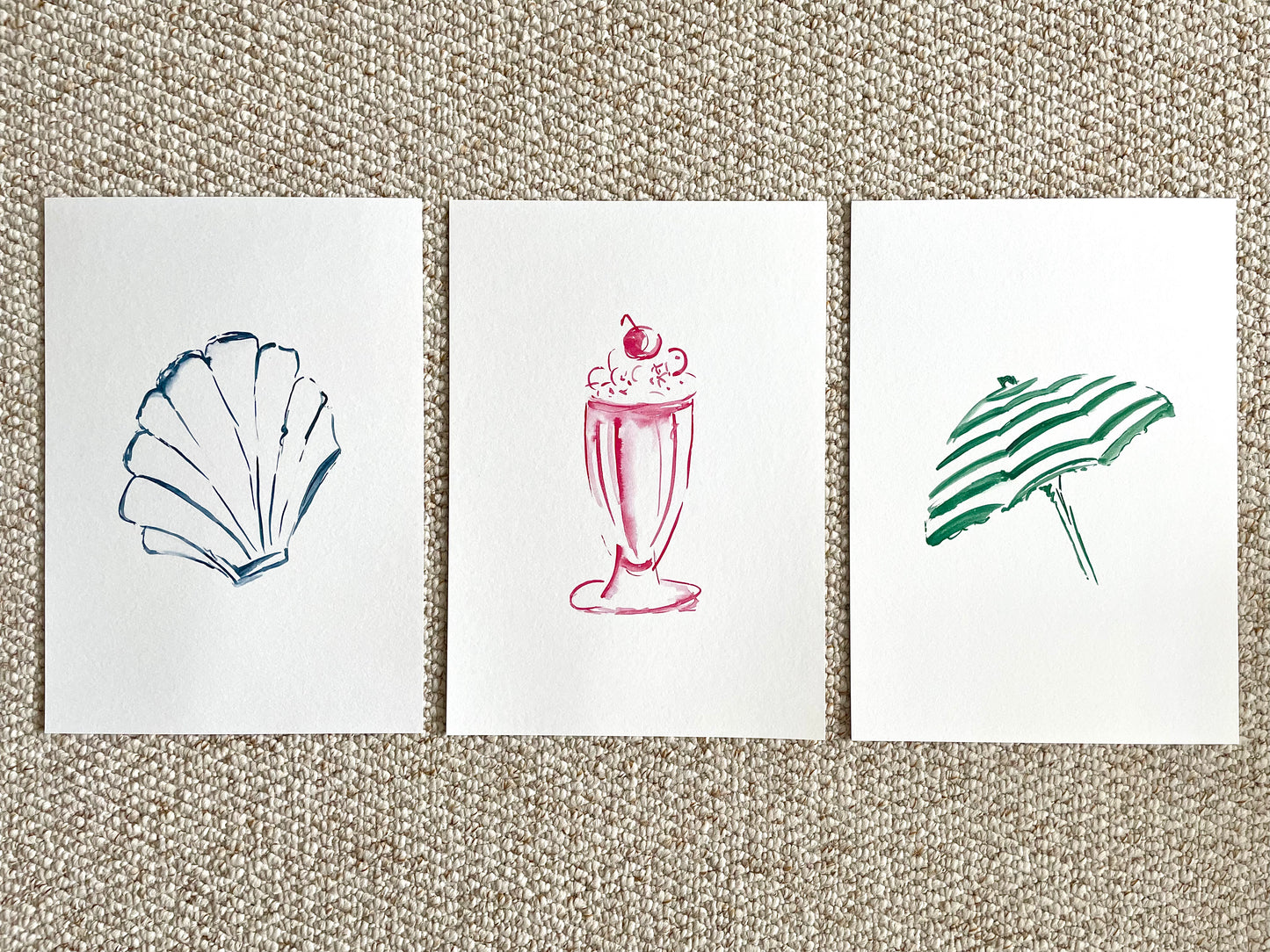 Beach Day Sketches