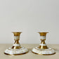 Brass & Pearl Candle Holders