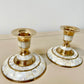 Brass & Pearl Candle Holders