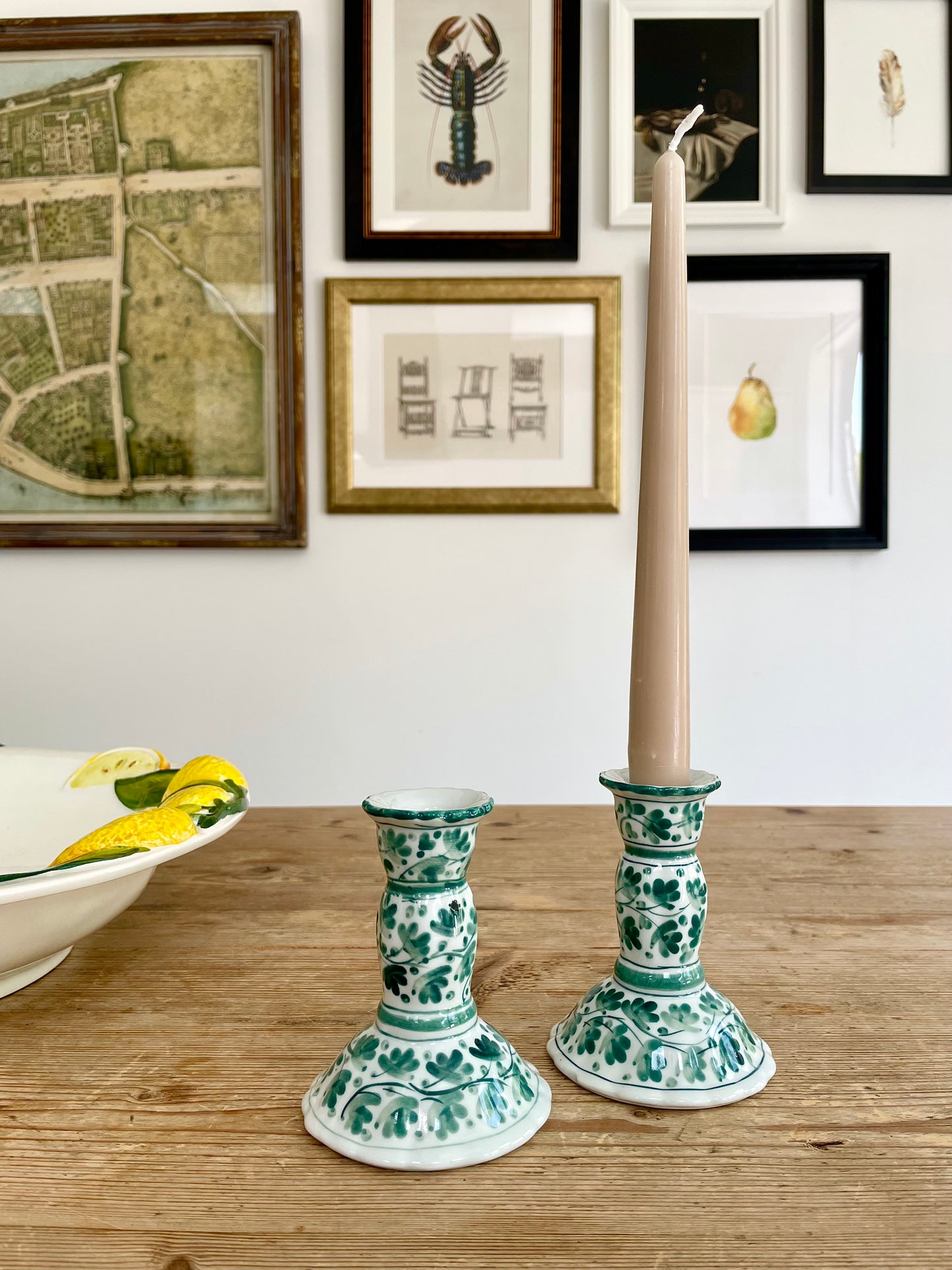 Vintage Ceramic Candleholders