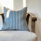 Navy Ticking Stripe Cushion
