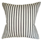 Grey Ticking Stripe Cushion