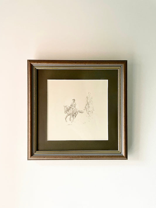 Antique Print - The Horse Rider