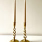 Brass Barley Twist Candle Holders