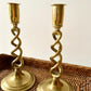 Brass Barley Twist Candle Holders