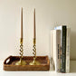 Brass Barley Twist Candle Holders