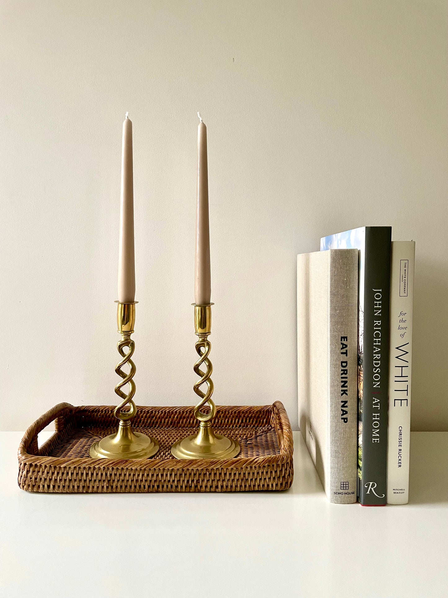 Brass Barley Twist Candle Holders